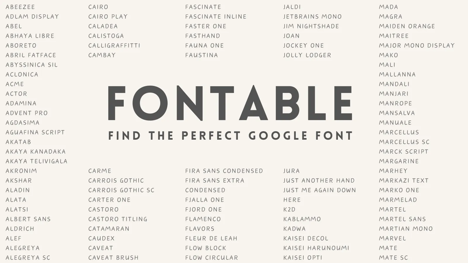 fontable cover